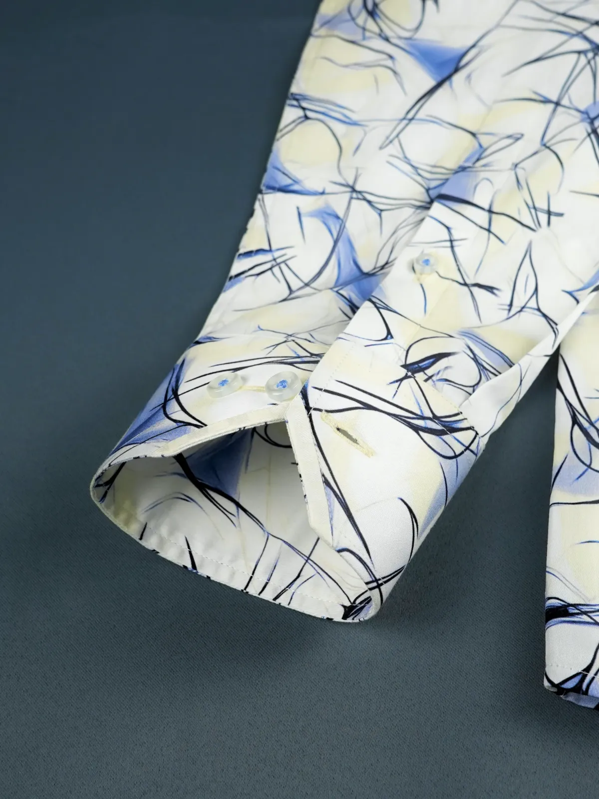 Abstract Print  Inkstorm Shirt - Plain Weave