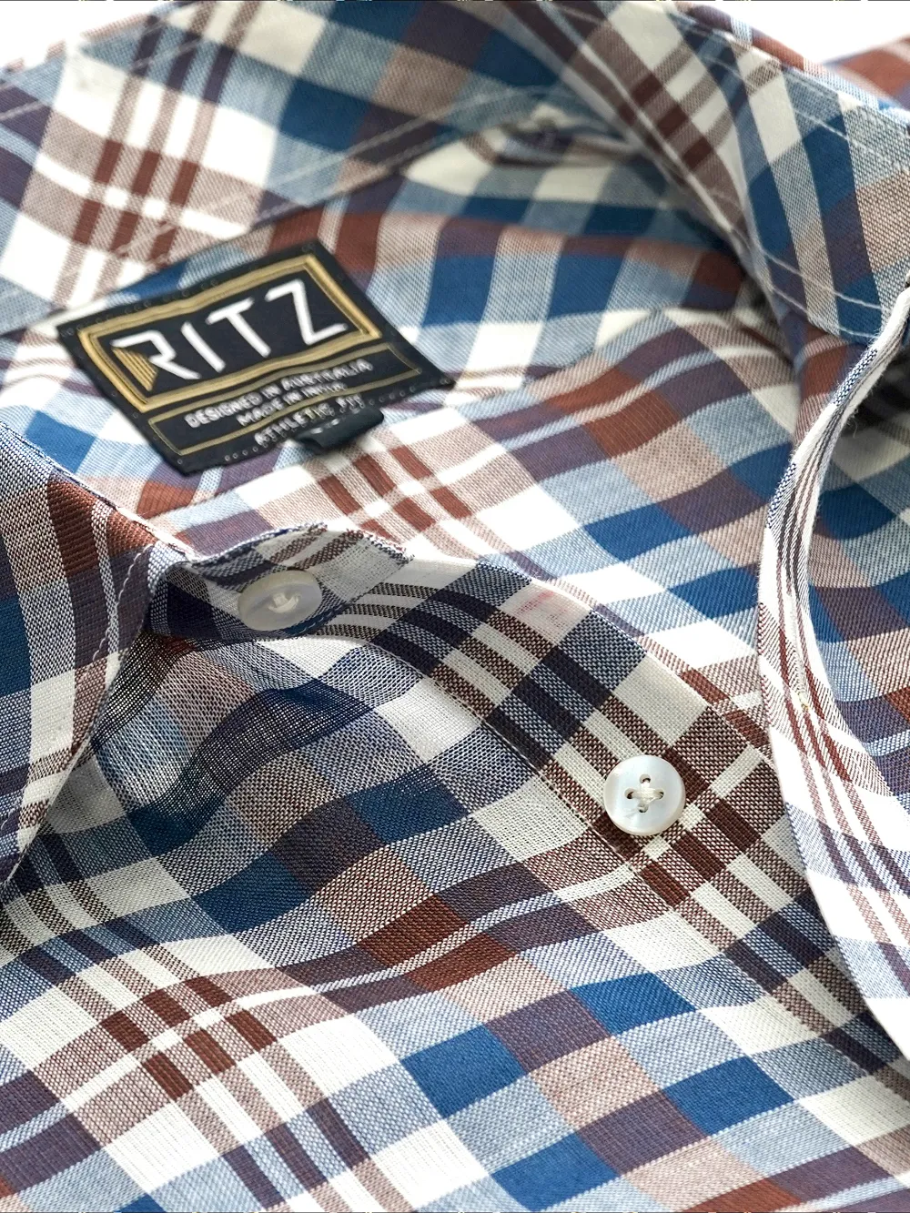 Hemp Shirt and Cotton Chino Pair – Blue and Burgundy