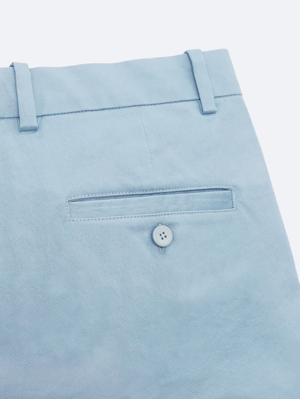 Cotton Chino with Box Weave and Extra Stretch - Sapphire Mist
