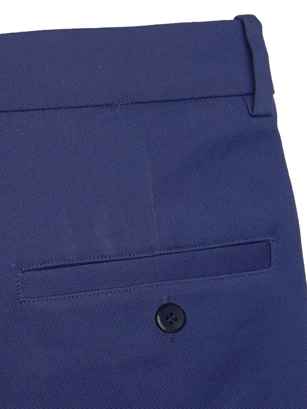 Cotton Chino with Jacquard Weave and Extra Stretch - Indigo