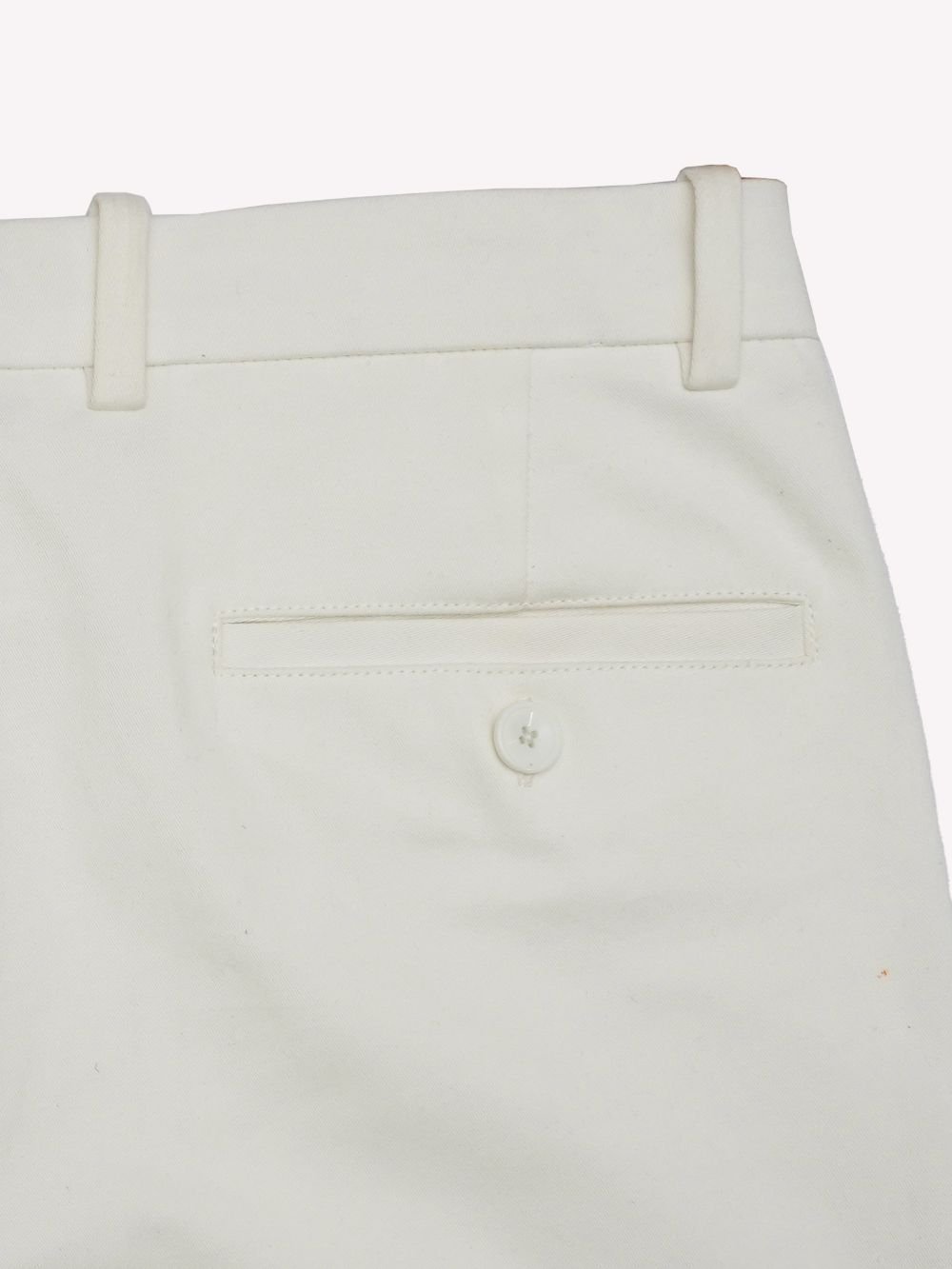 Cotton Chino with Twill Weave and Extra Stretch - Off White