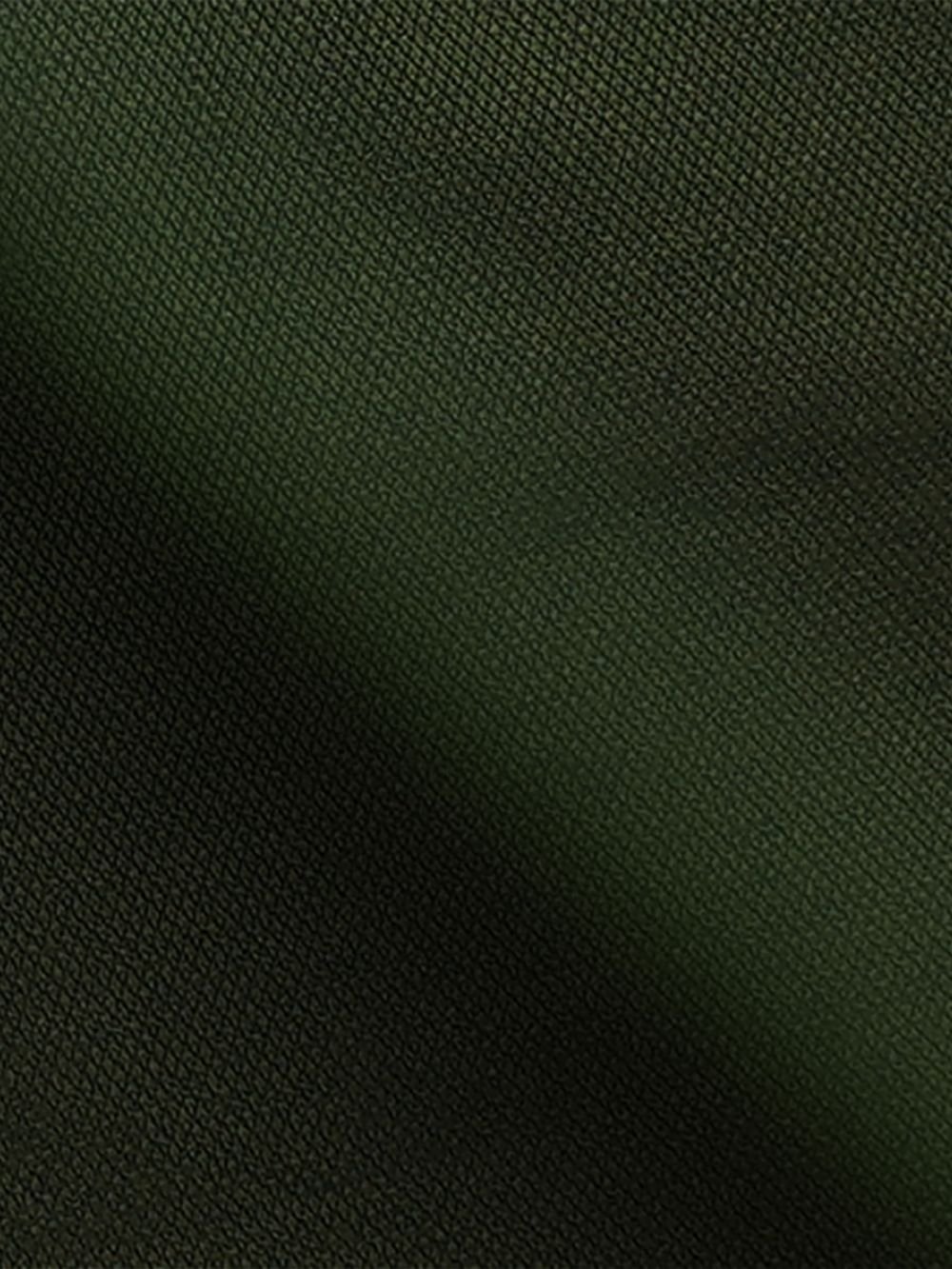 Cotton Chino with Jacquard Weave and Extra Stretch - Olive Ink