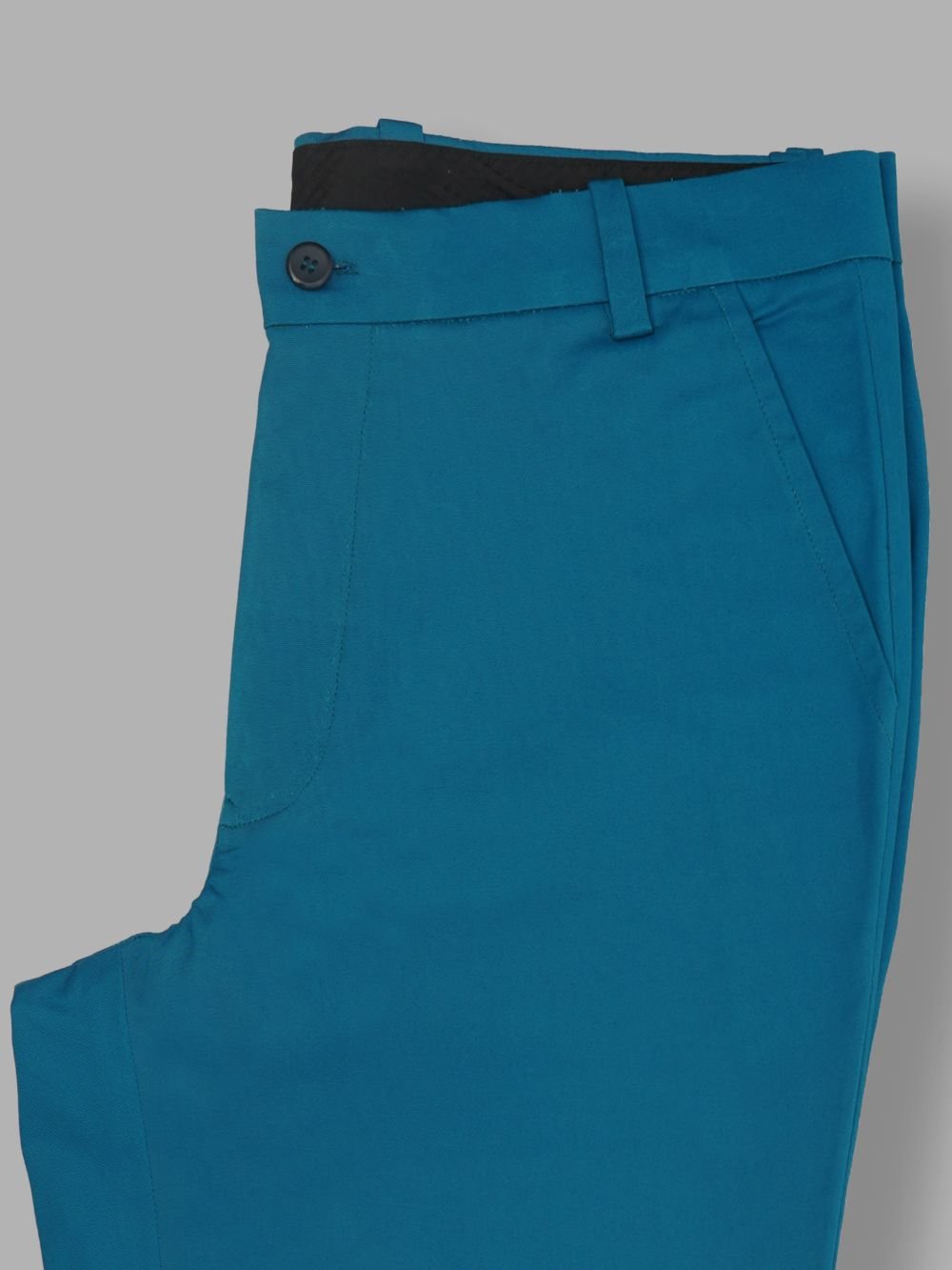 Cotton Chino with Plain Weave and Extra Stretch - Sea Blue
