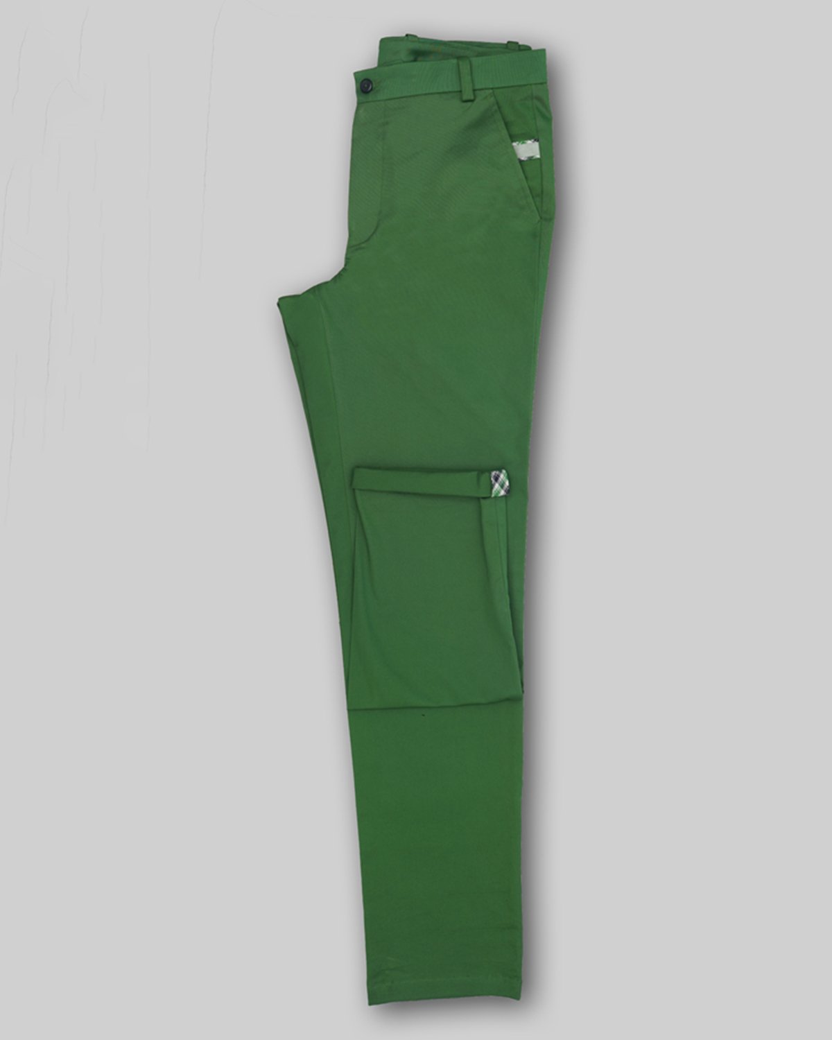 Cotton Chino with Plain Weave and Extra Stretch - Olive