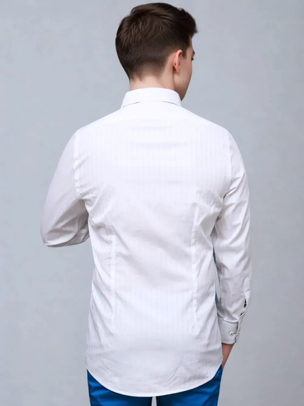 Signature Satin California Collar Shirt- Tractors