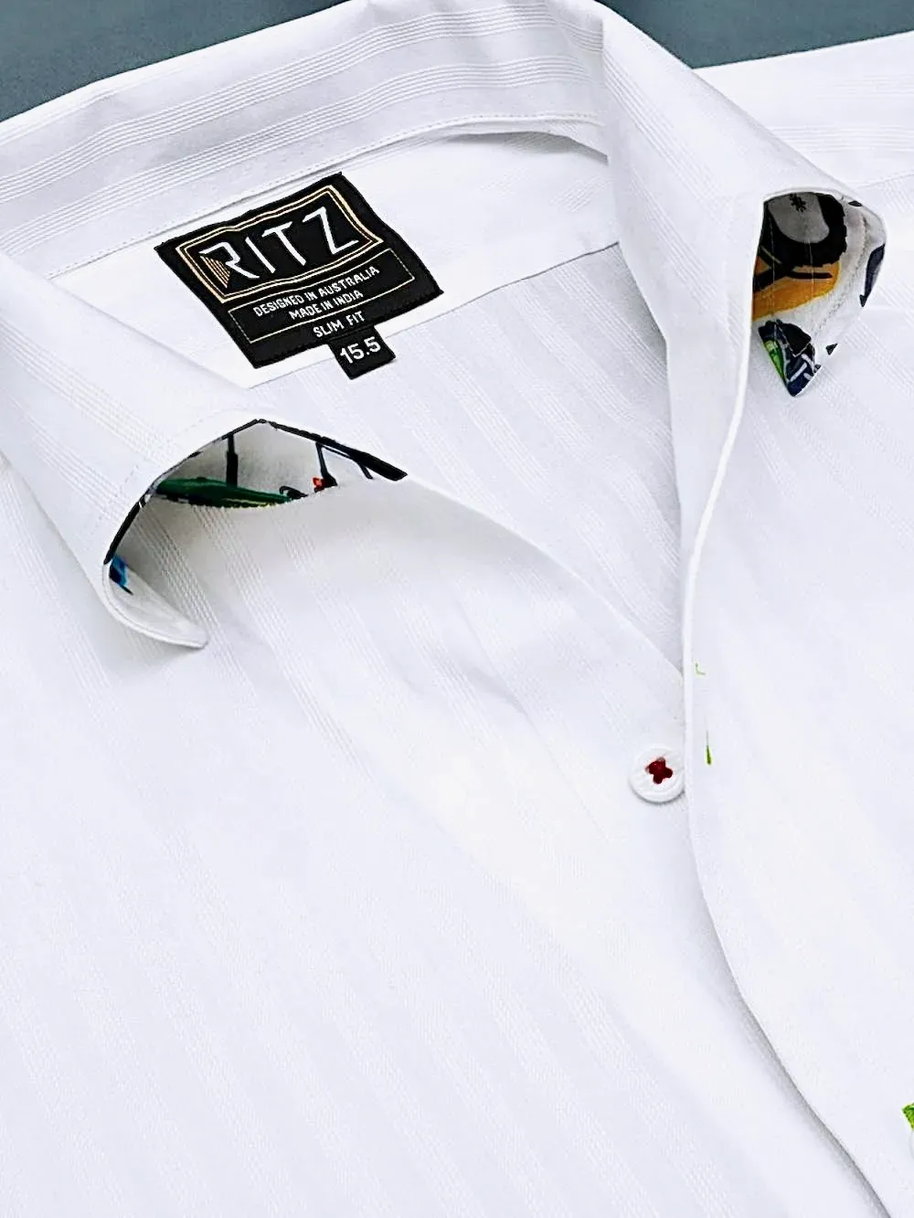 Signature Satin California Collar Shirt- Tractors