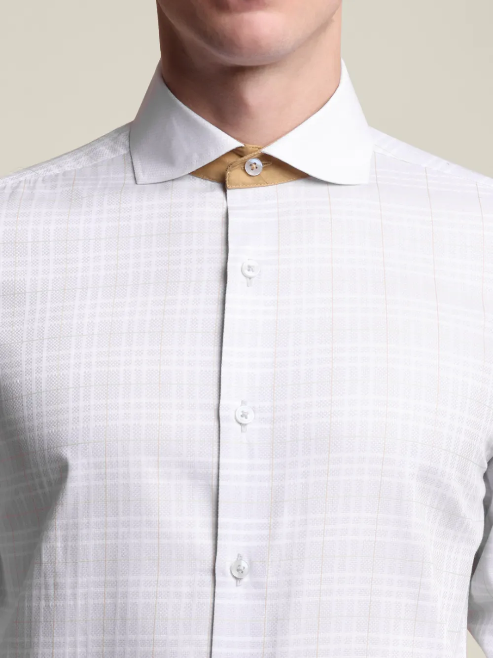 Yarn Dyed Grey, Pure Cotton Basket Weave Winchester Shirt