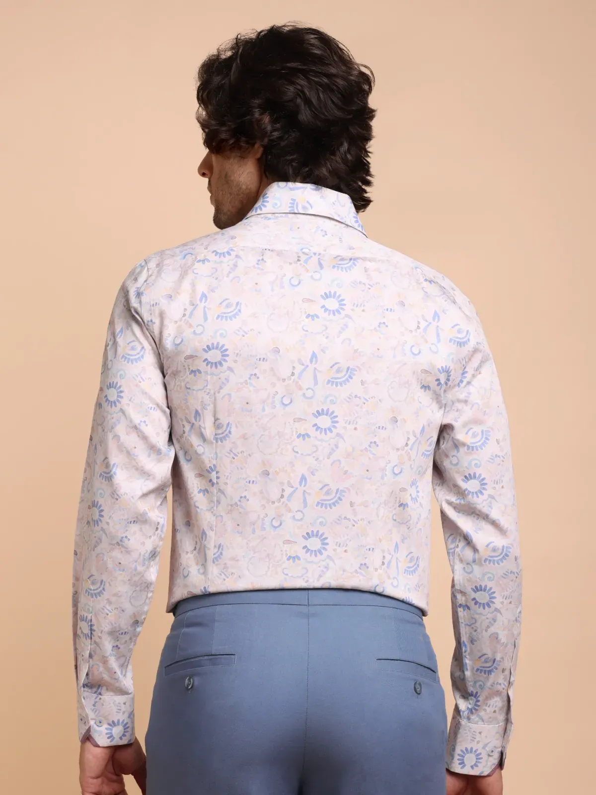 Soft, Pastel Floral Print Whisperflora Shirt