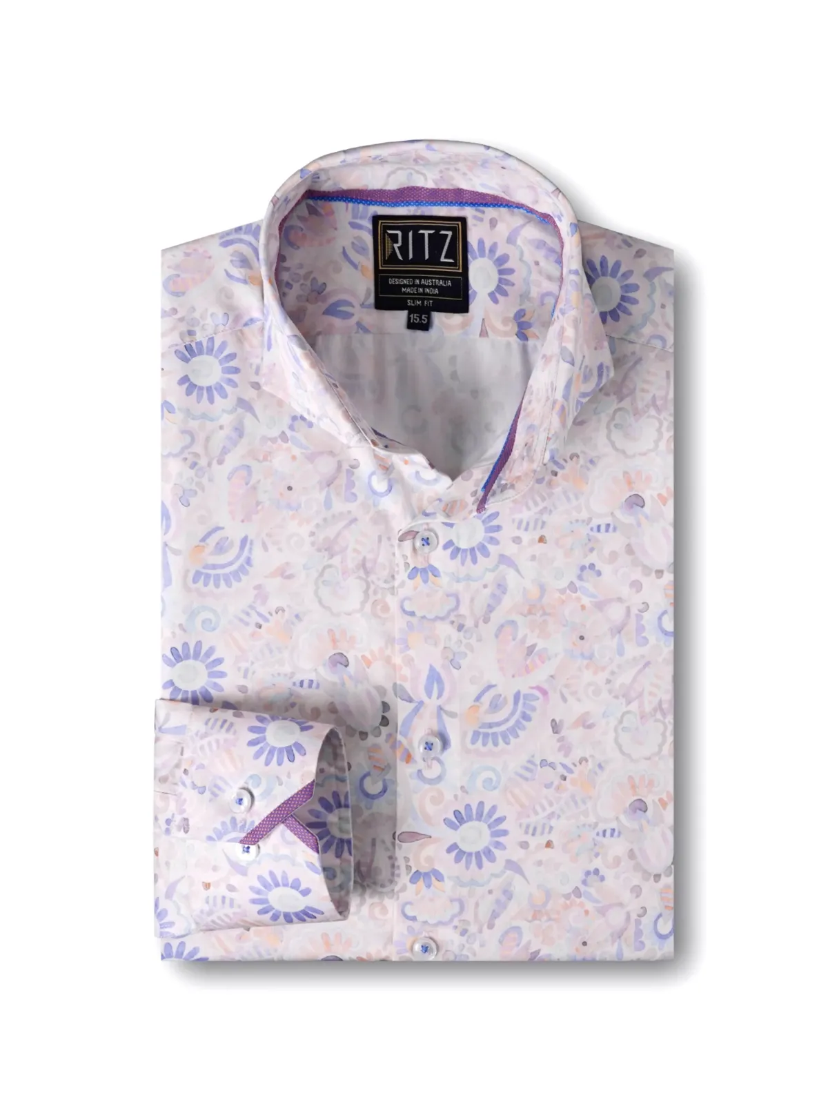Soft, Pastel Floral Print Whisperflora Shirt