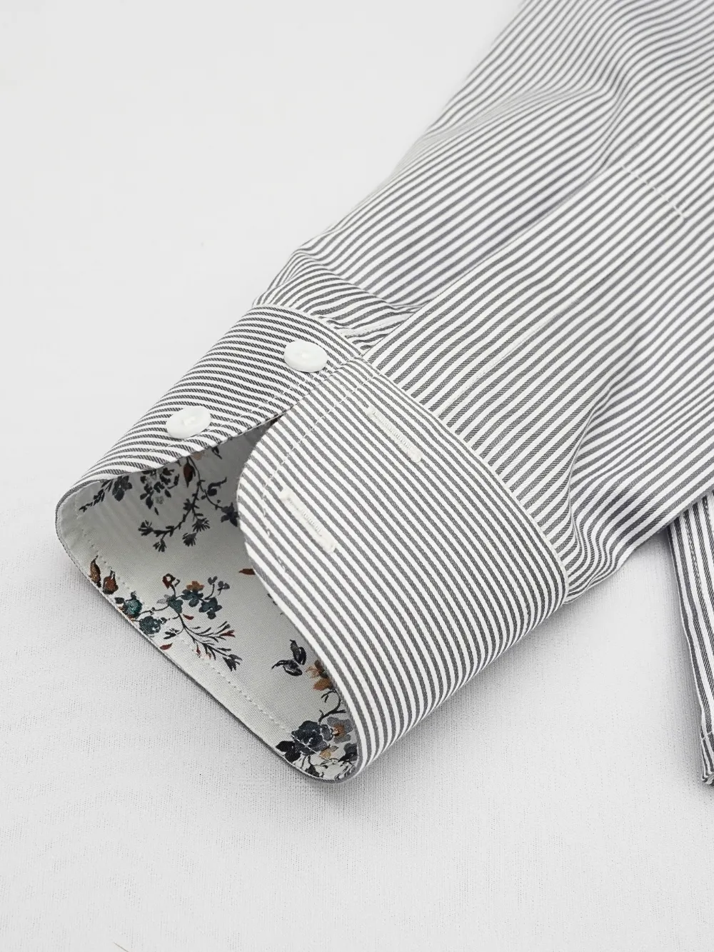 Pure cotton Gray Striped Shirt and Gray Cotton Chino Designer Pair