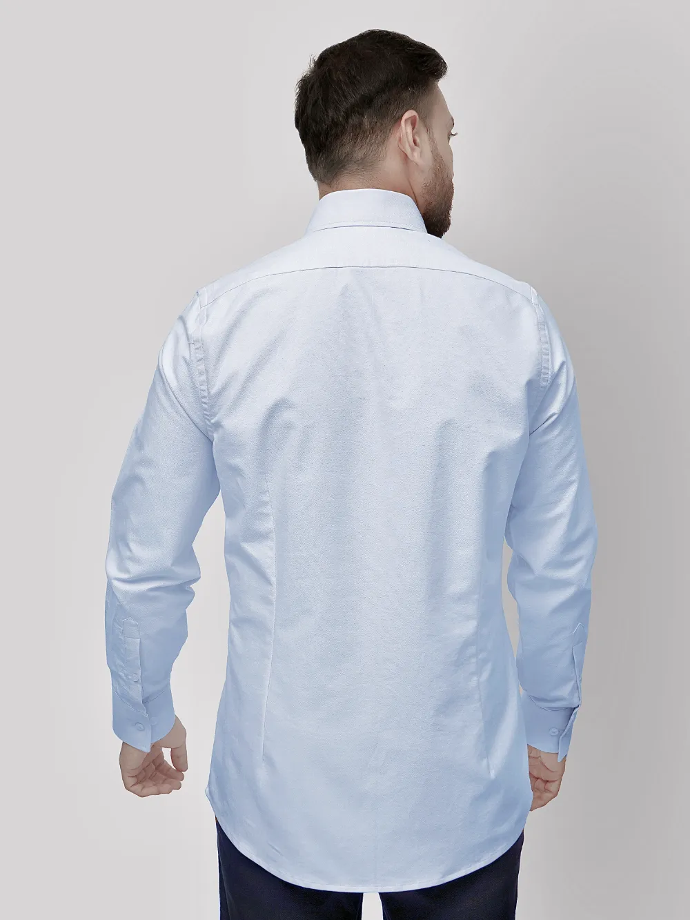 Oxford Button down Collar Shirt - Sky Blue