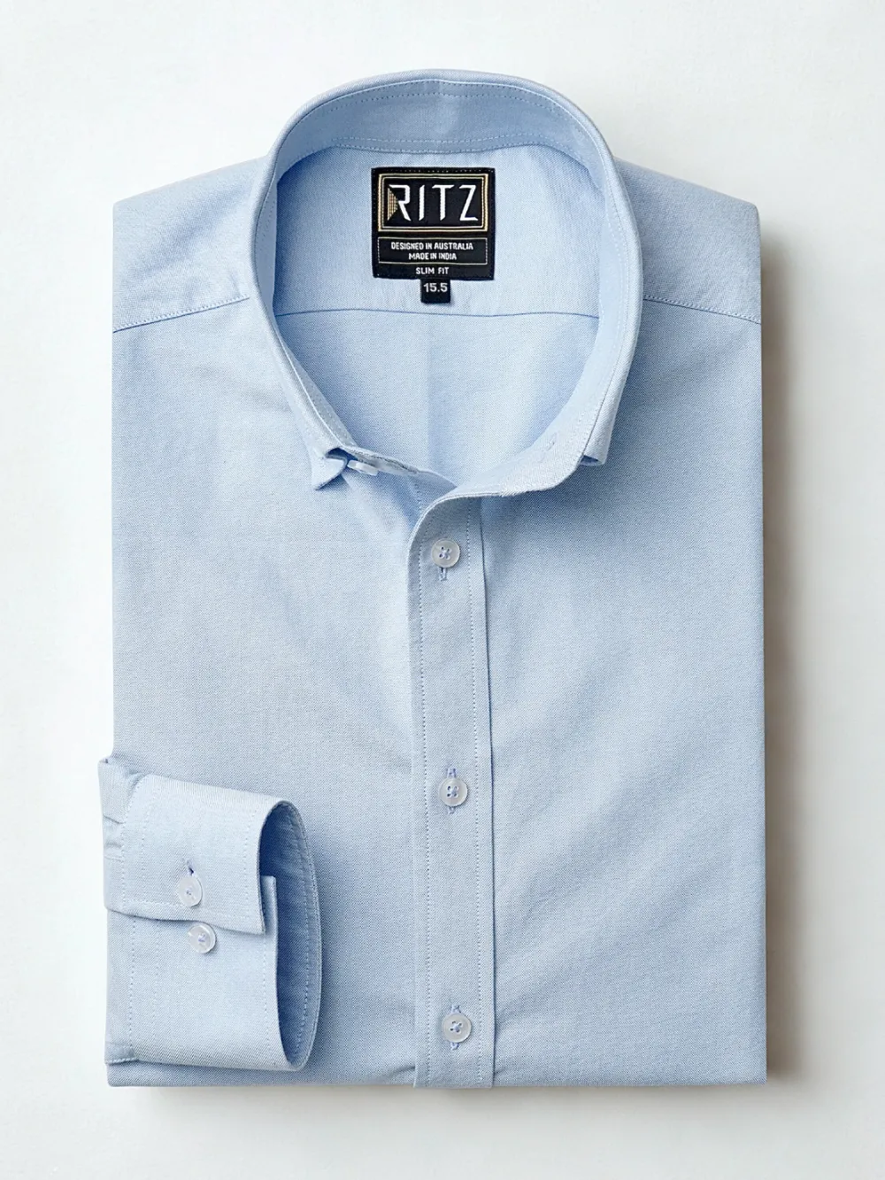 Oxford Button down Collar Shirt - Sky Blue