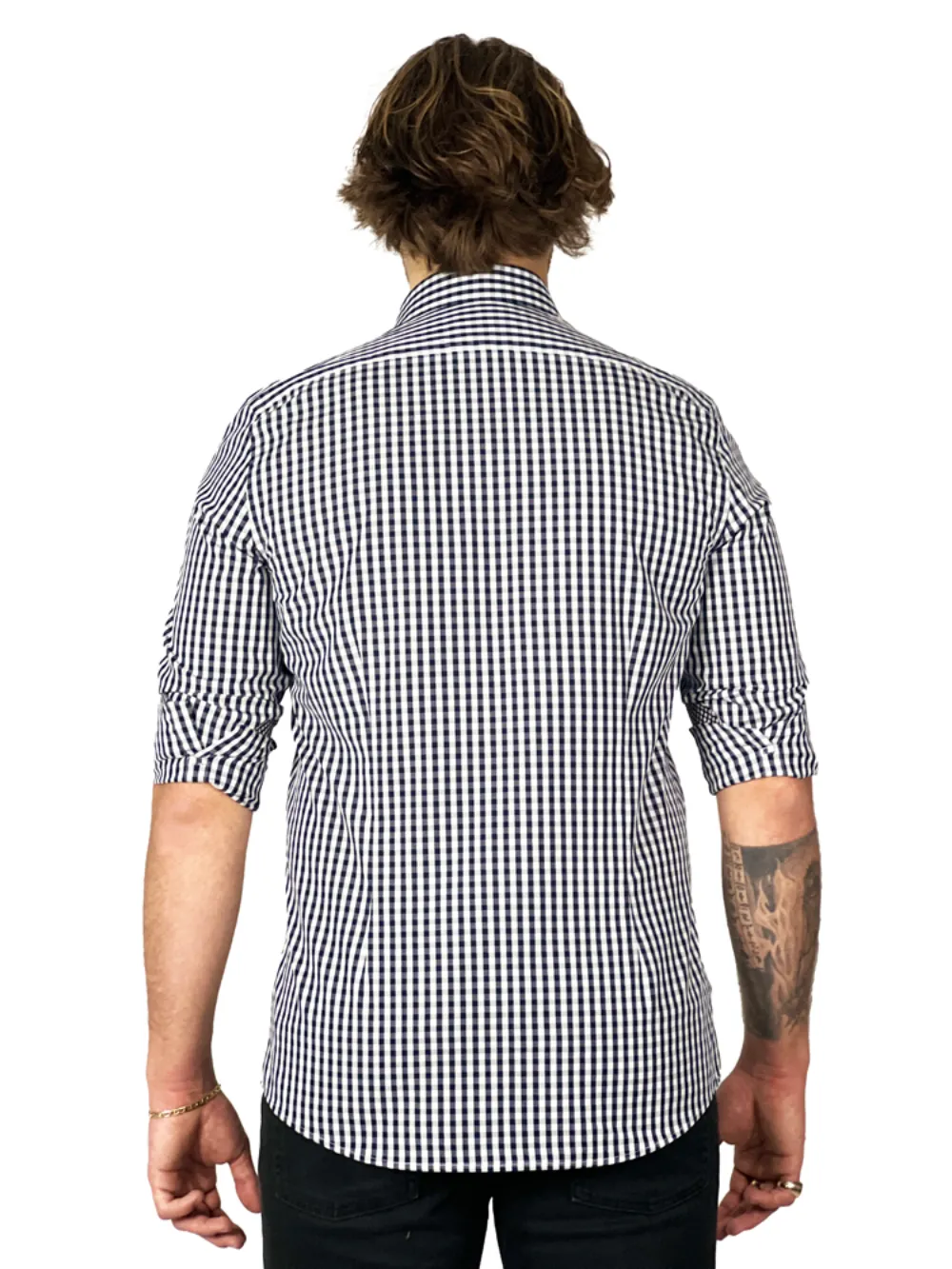Non-Iron Pure Cotton Royal Check Shirt