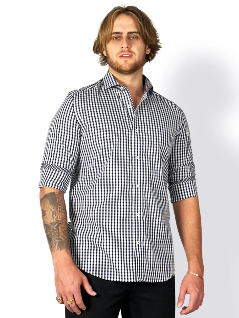 Non-Iron Pure Cotton Royal Check Shirt