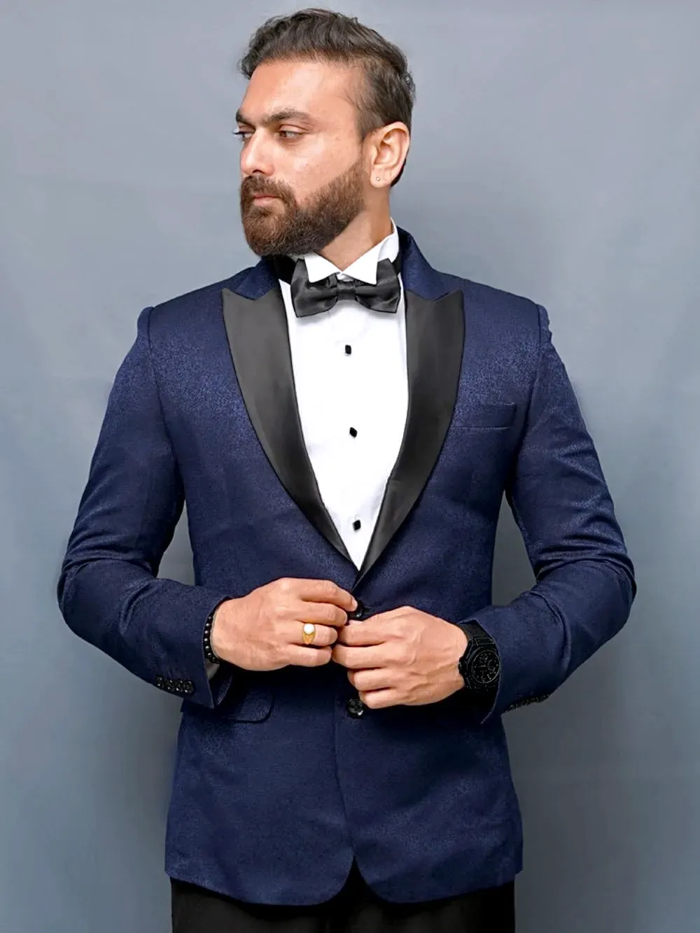 100% Cotton White Tuxedo Shirt - Twill Weave