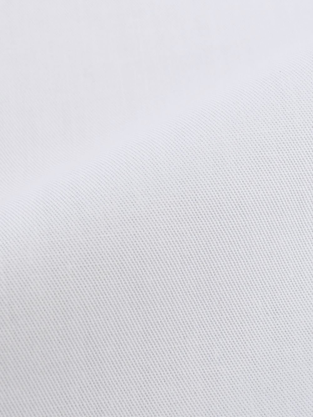 100% Cotton White Tuxedo Shirt - Twill Weave