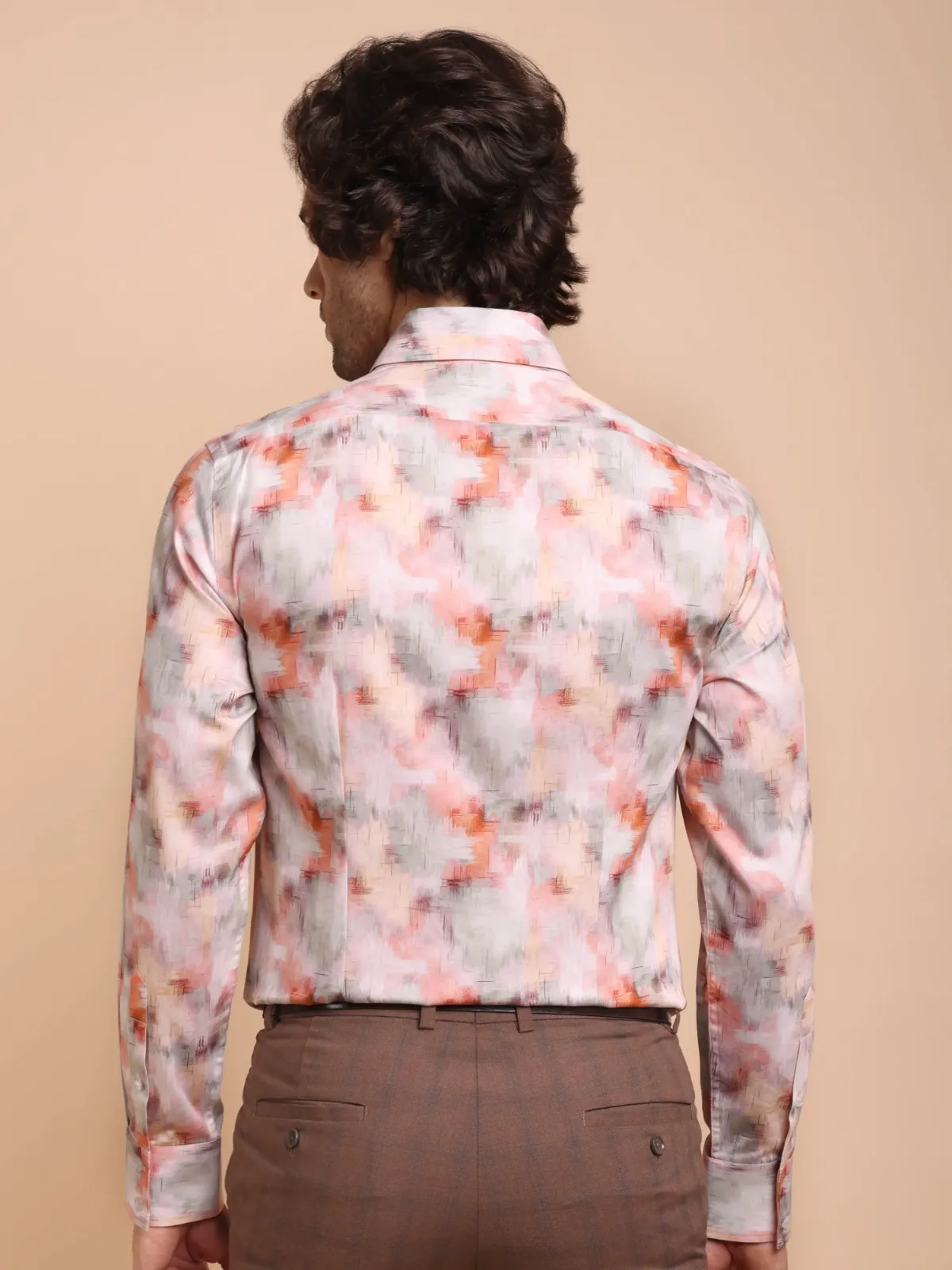 Pure Cotton Watercolour Autumn Shirt