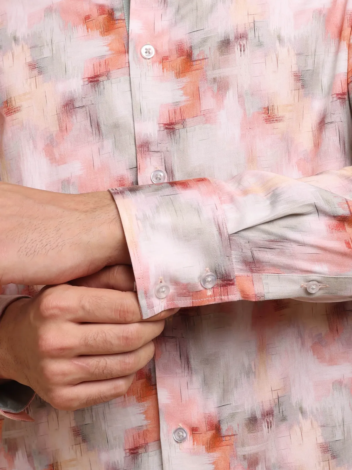 Pure Cotton Watercolour Autumn Shirt