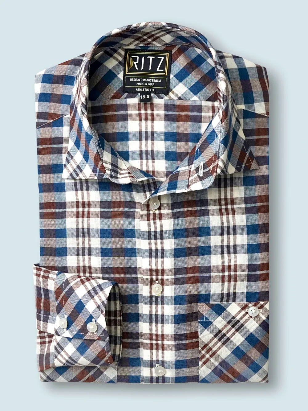 100% Hemp Yard Dyed Checked Shirt