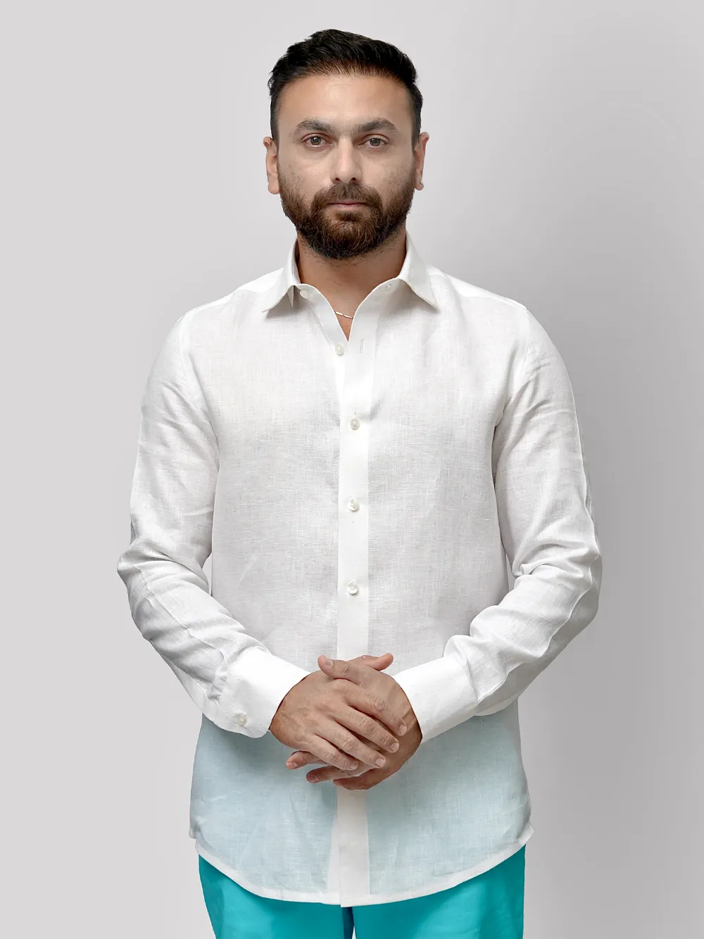 Pure Linen Light Weight Shirt - Off White