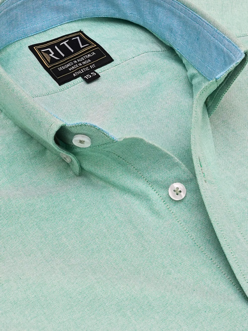 Oxford Button down Collar Shirt - Green