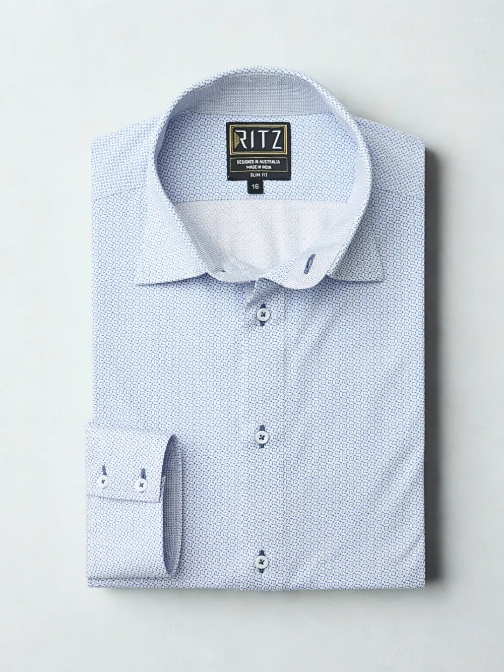 Non-Iron Cotton Stretch Frosty Dews Shirt